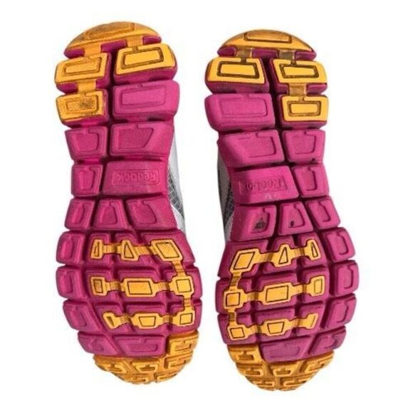 Reebok Smoothflex Women Grey Pink Sneaker Shoes Size 4 Athletic Running Jogging - Picture 9 of 11